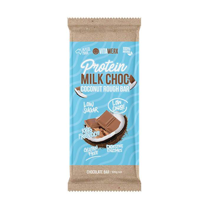 Vitawerx Milk Chocolate Coco Rough Bar 100g