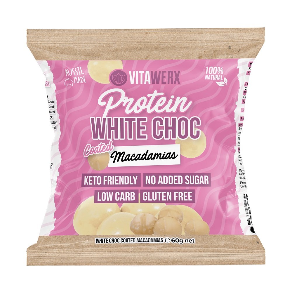Vitawerx White Chocolate Macadamia 60g