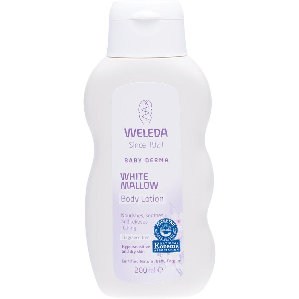 Weleda White Mallow Body Lotion Baby Derma Fragrance Free 200ml