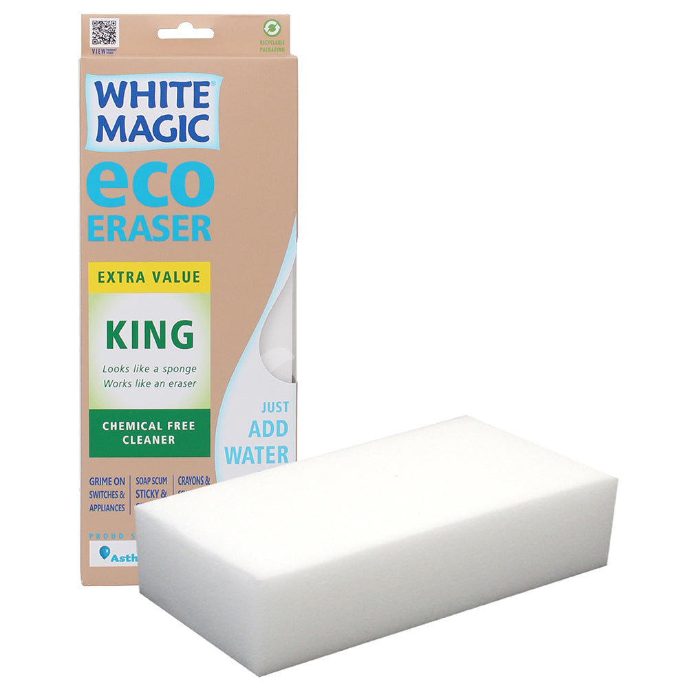 White Magic Eraser Sponge King 1Pk