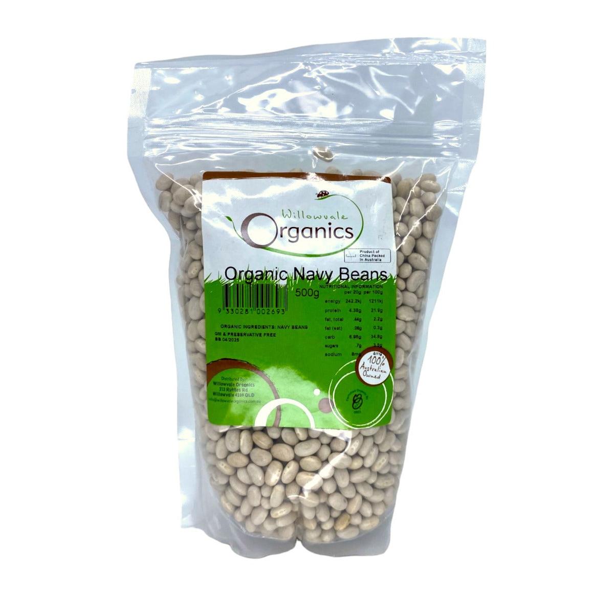 Willowvale Willowvale Org Navy Beans 500g