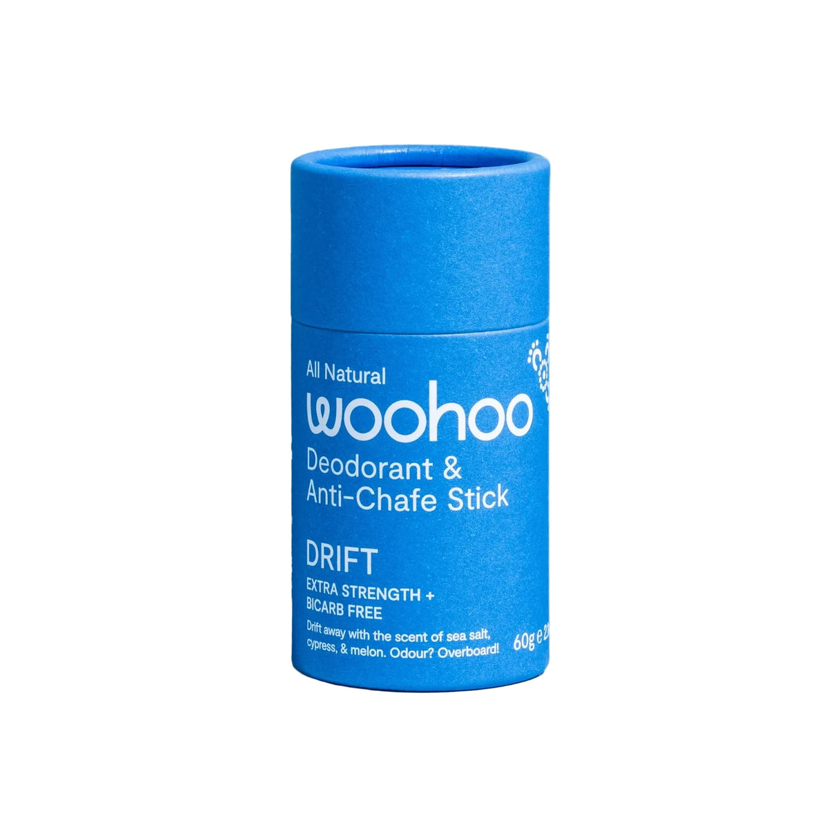 Woohoo Natural Deo Drift Anti‑chafe Stick 60g