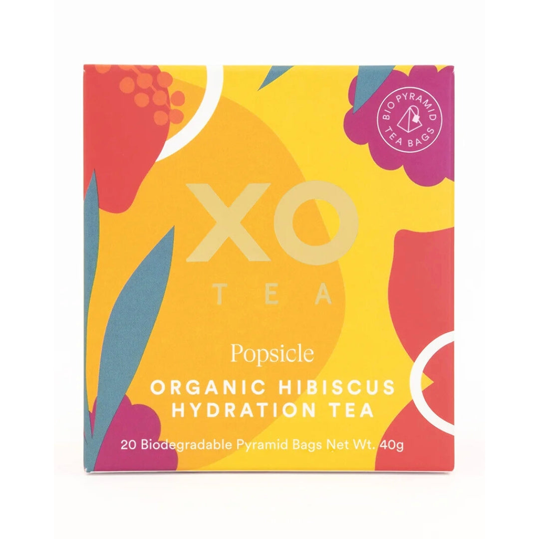XO TEA Hibiscus Hydration Tea Certified Organic (Popsicle) 20tb