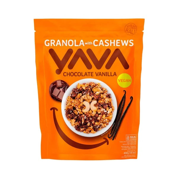 Yava Granola Cashew Chocolate Vanilla 400g