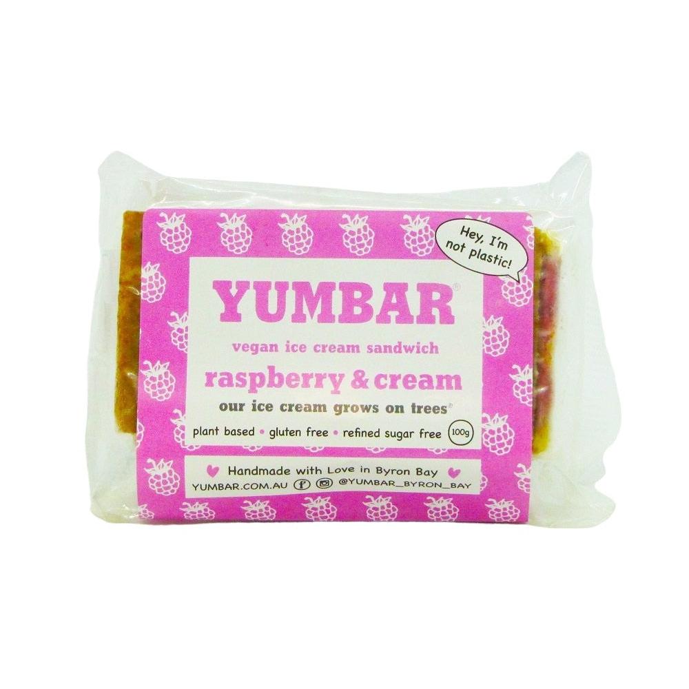 Yumbar Raspberry & Cream Ice Cream Bar 100g