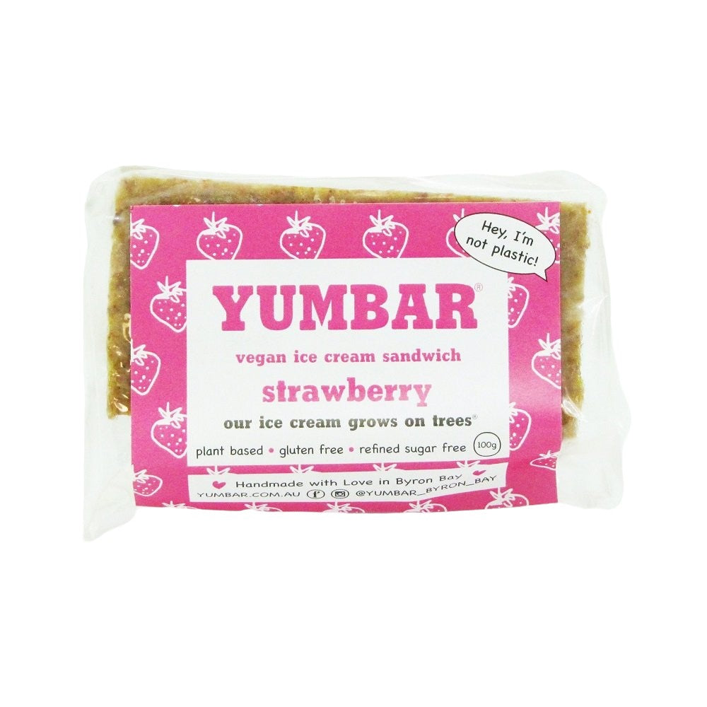 Yumbar Strawberry Ice Cream Bar 100g