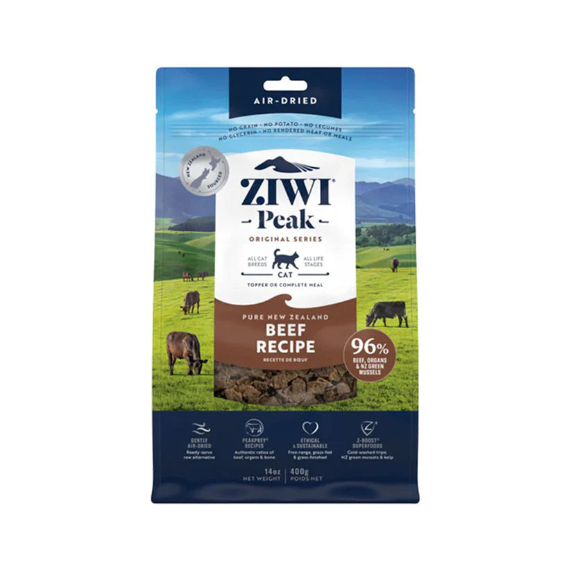 Ziwi Peak Beef Recipe Air Dried Cat Food 400g