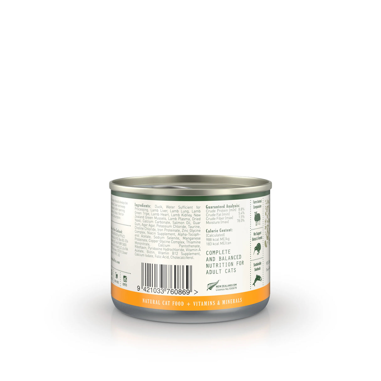 Zealandia Duck Pate Wet Cat Food