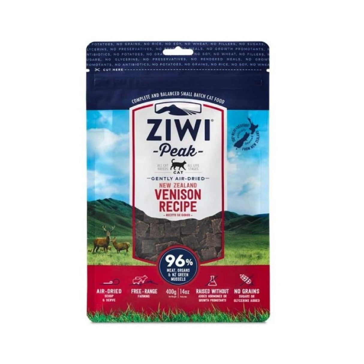 Ziwi Peak Air-Dried Venison Dry Cat Food 400g