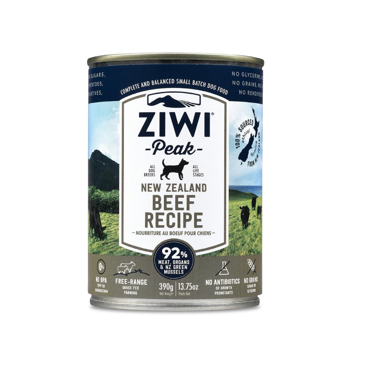 Ziwi Peak Dog Can Beef 390g