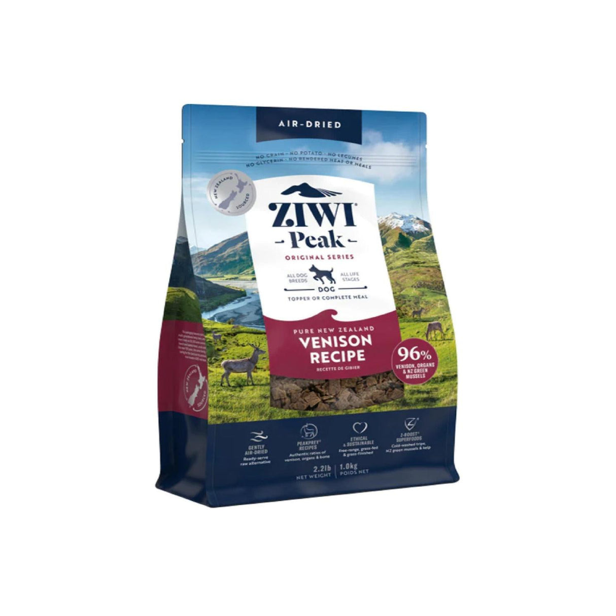 Ziwi Peak Dog Dried Venison 1Kg