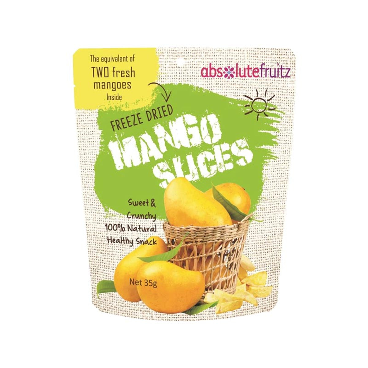 AbsoluteFruitz Freeze Dried Two Mangoes 35g
