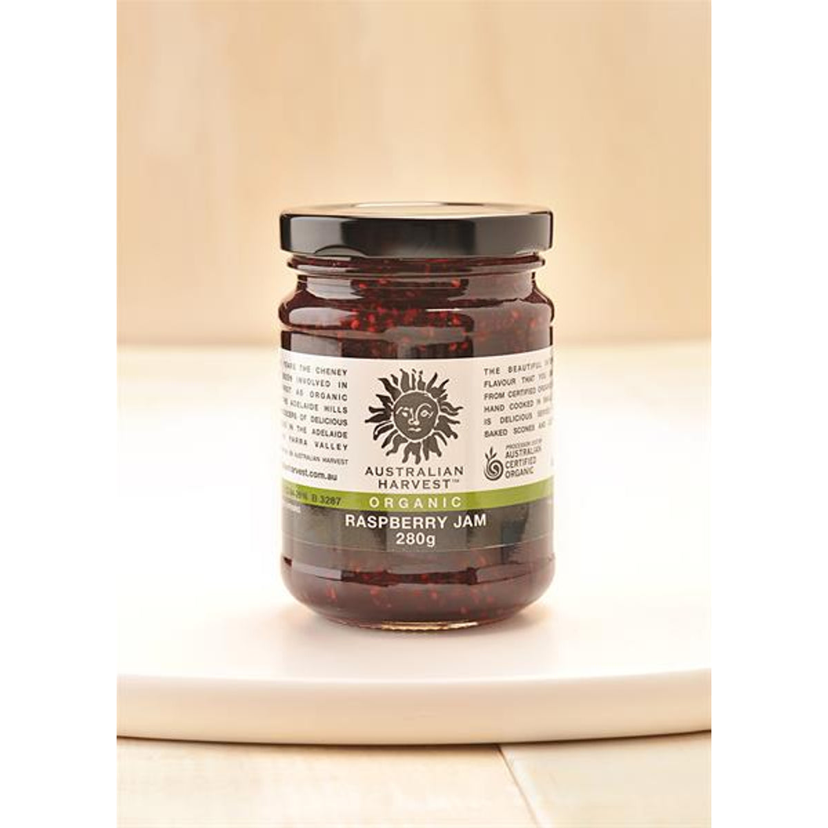 Australian Harvest Organic Raspberry Jam 280g