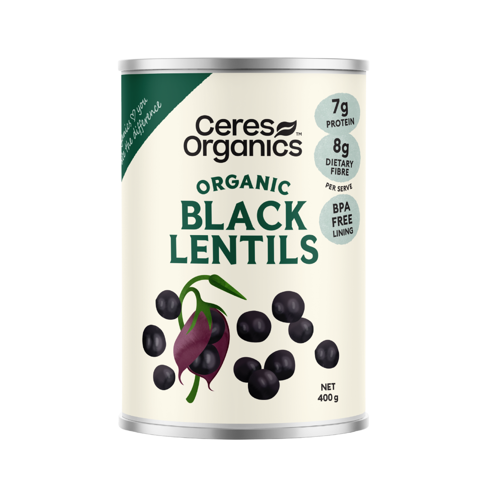 Ceres Organics Black Beluga Lentils (Can) 400g