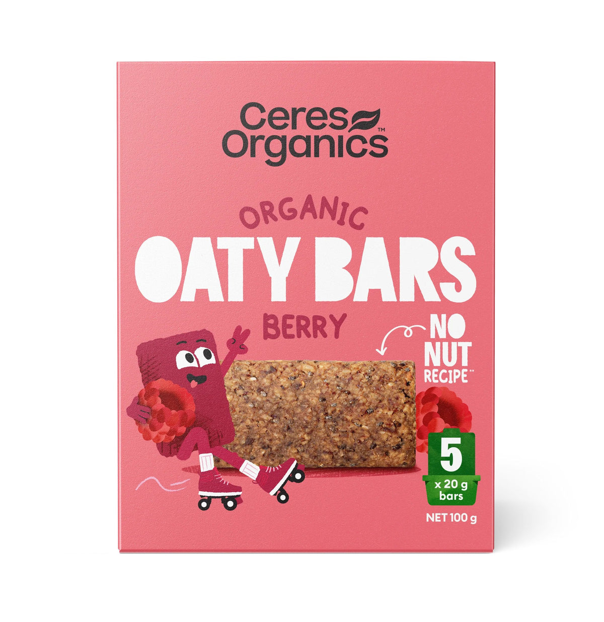 Ceres Organics Oaty Bars Berry 100g