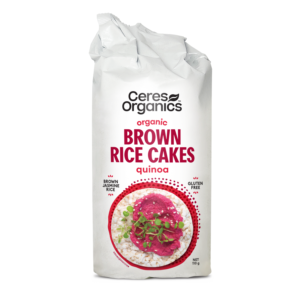 Ceres Organics Rice Cakes With Quinoa (Brown Jasmine Rice) 110g
