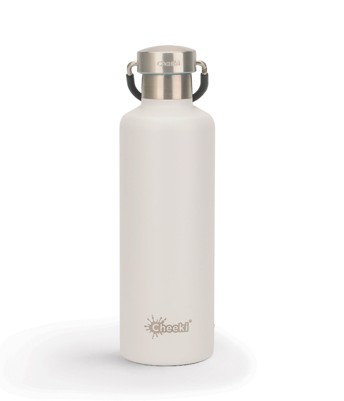 Cheeki 600ml Classic Insulated Stainless Steel Bottle White 600ml