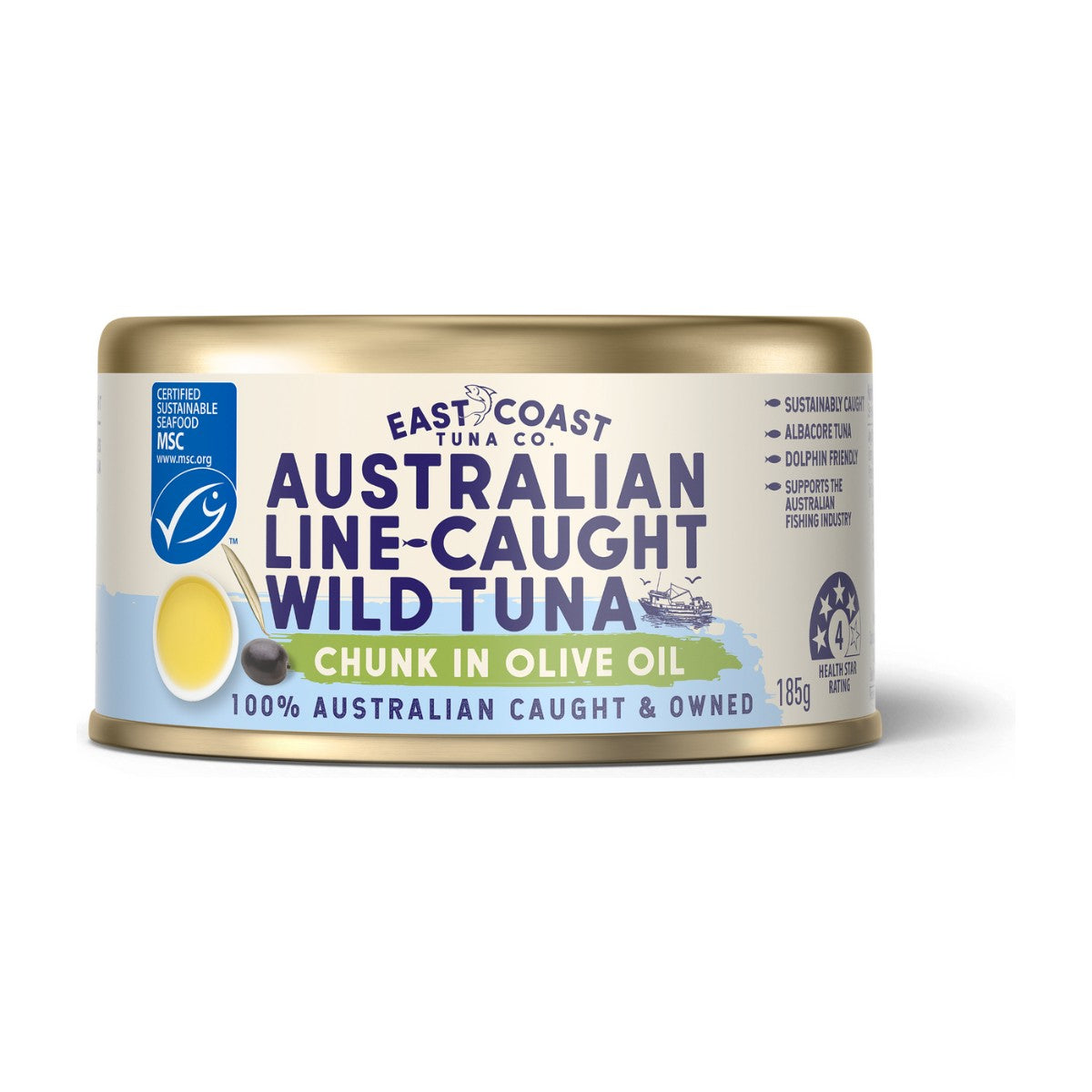 East Coast Tuna Co. Albacore Tuna in Olive Oil 185g