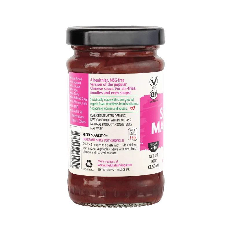 Mekhala Organic Sichuan Mala Chilli Paste With Sichuan Peppercorns 100g
