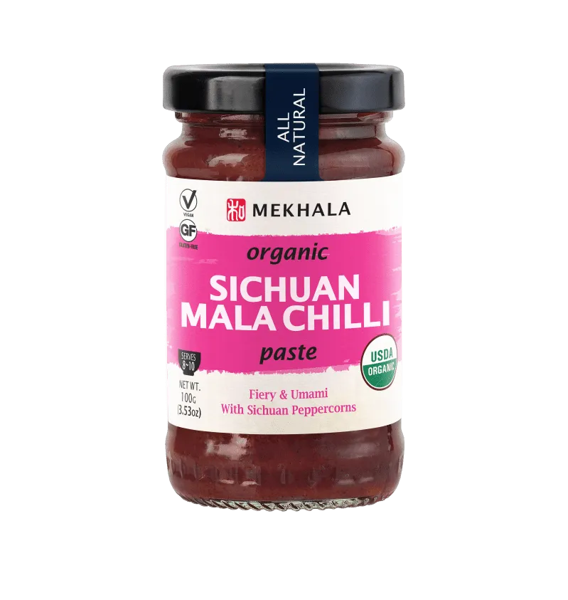 Mekhala Organic Sichuan Mala Chilli Paste With Sichuan Peppercorns 100g