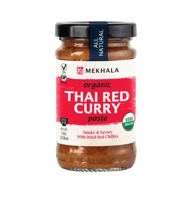 Mekhala Organic Thai Red Curry Paste with Dried Red Chillies 100g