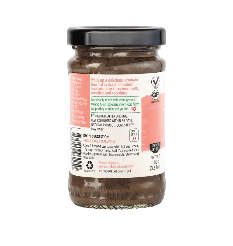 Mekhala Organic Vegan Laksa Paste With Toasted Seaweed 100g
