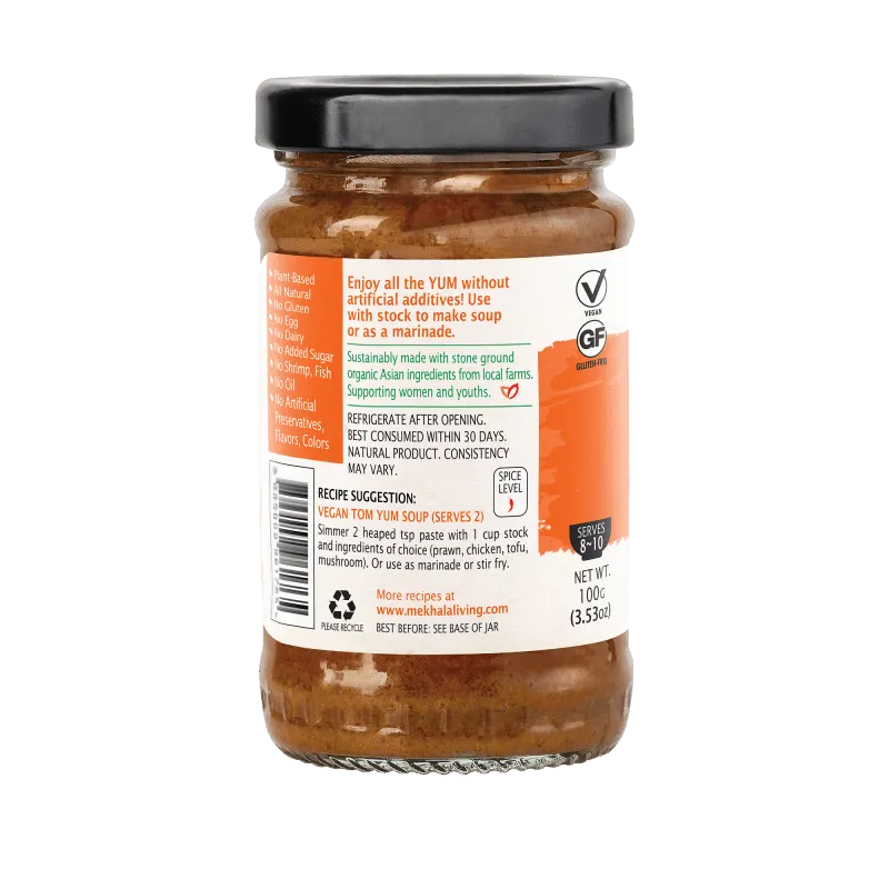 Mekhala Organic Tom Yum Paste Spicy & Tangy With Fresh Lime 100g