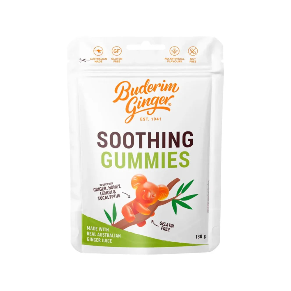 Buderim Ginger Sooth Gummies 130g