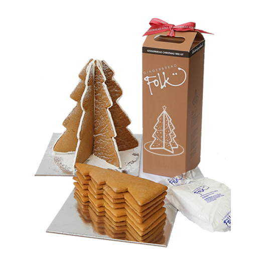 Gingerbread Folk Christmas Tree Kit 550g