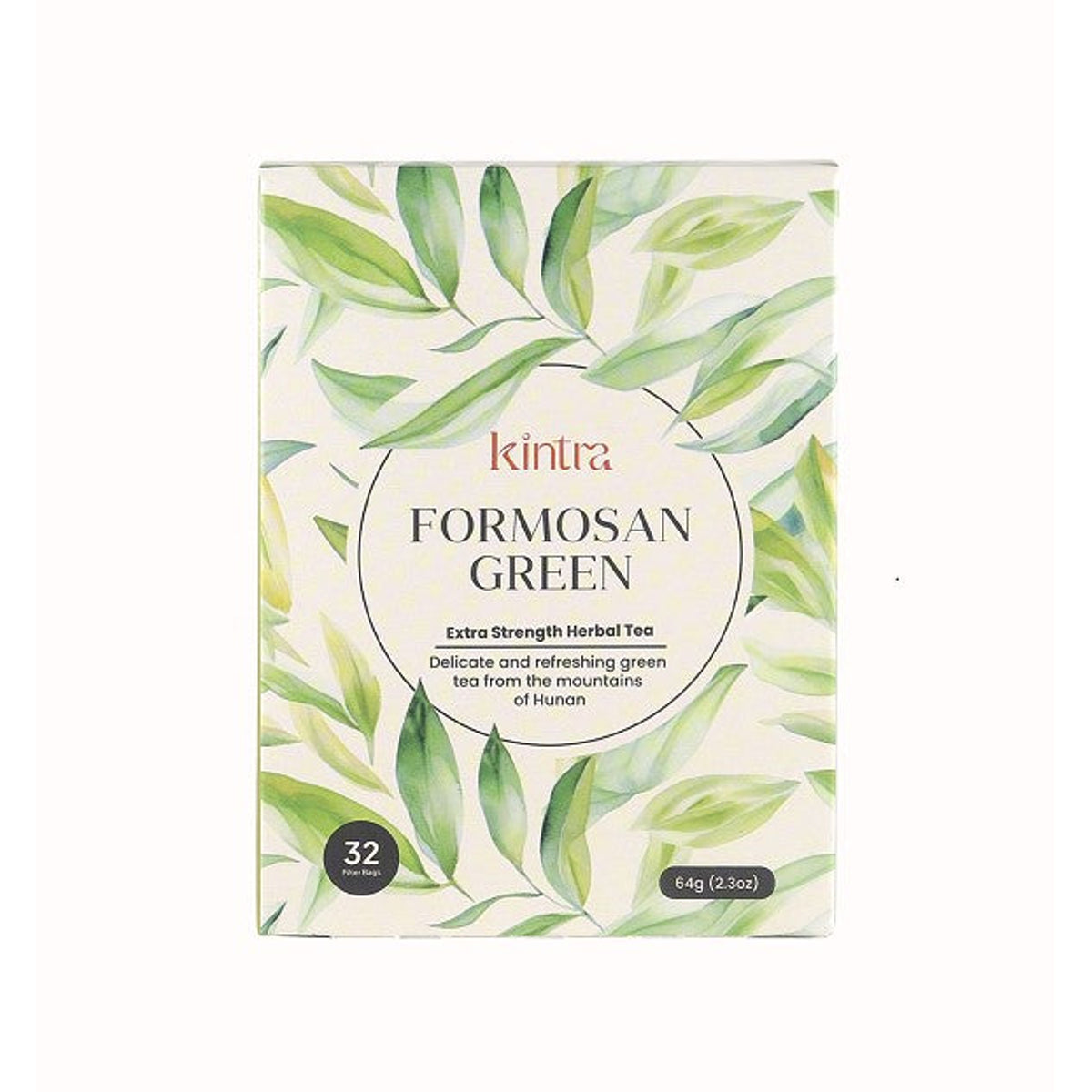 Kintra Foods Organic Formosan Green Tea 32 Tea Bags