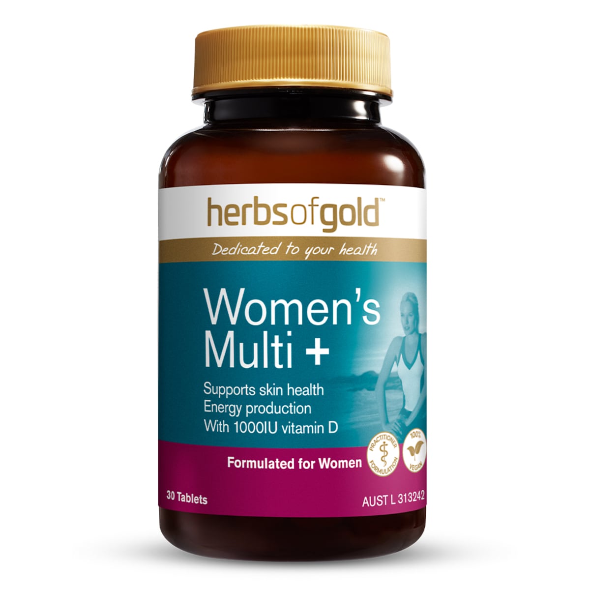 Herbs of Gold Women's Multi + 30 Tablets