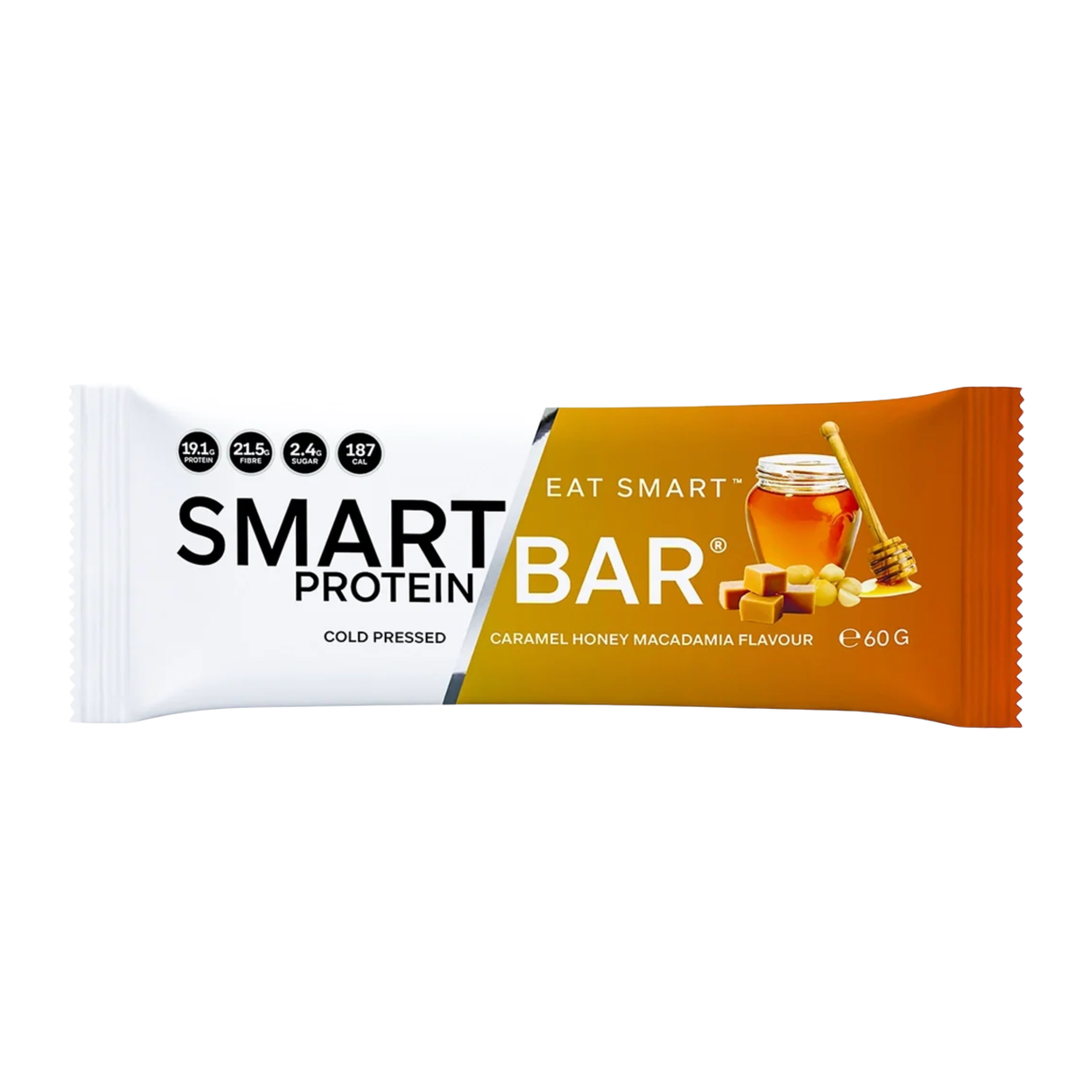 Smart Protein Bar Caramel Honey Macadamia Flavour 60g