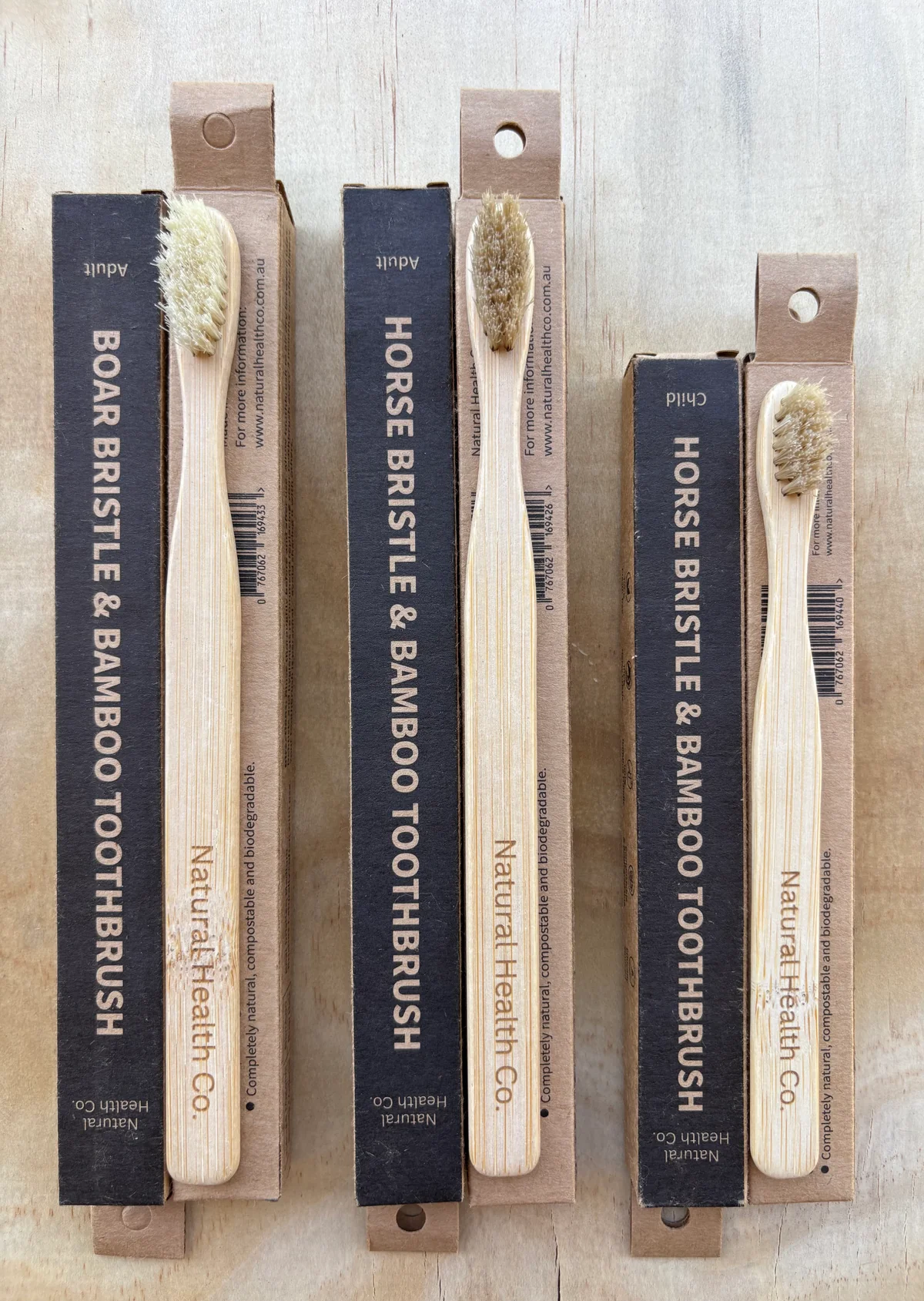 Natural Health Co. Natural Horse Bristle & Bamboo Child Toothbrush