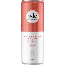 Isle Organic Watermelon Crush Sparkling Artesian Water 300ml