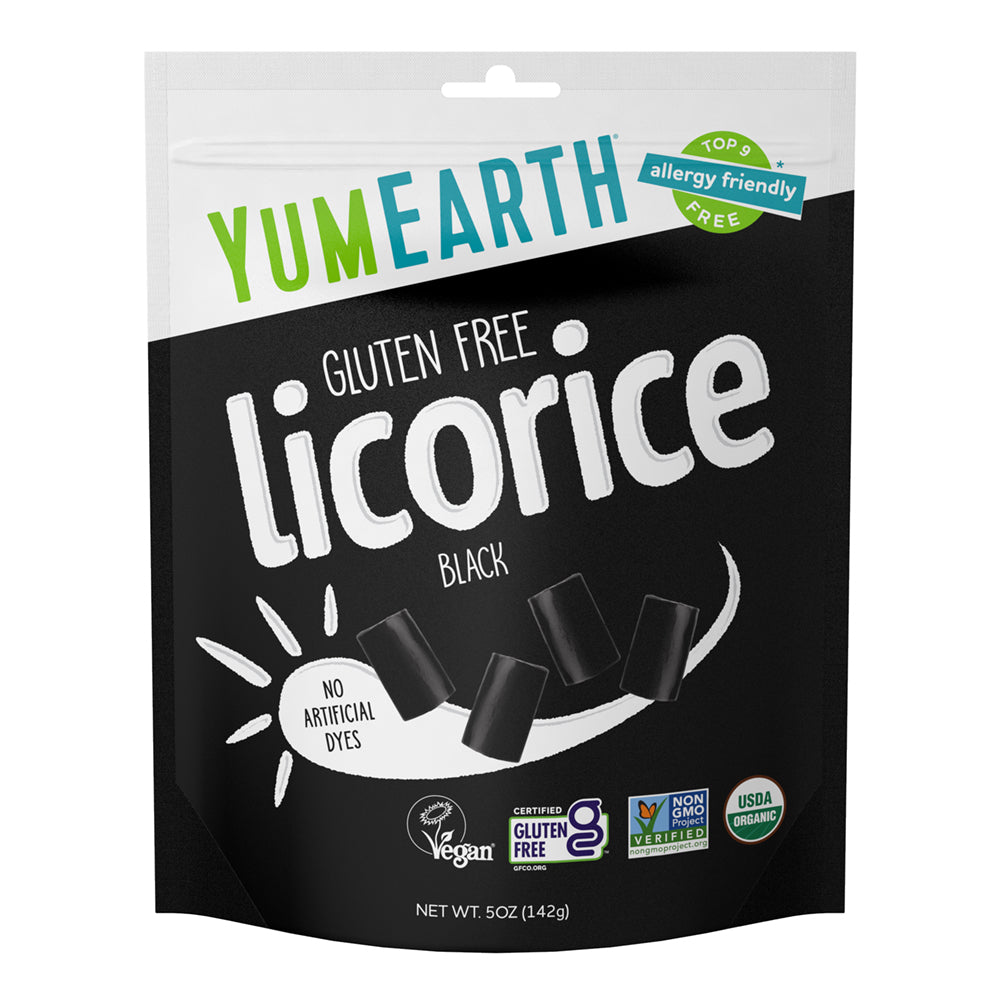 YumEarth Organic Gluten Free Black Licorice 142g