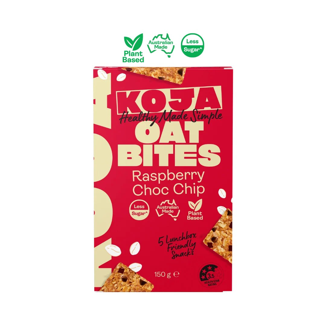 Koja Oat Bites Raspberry Choc Chip 5x30g