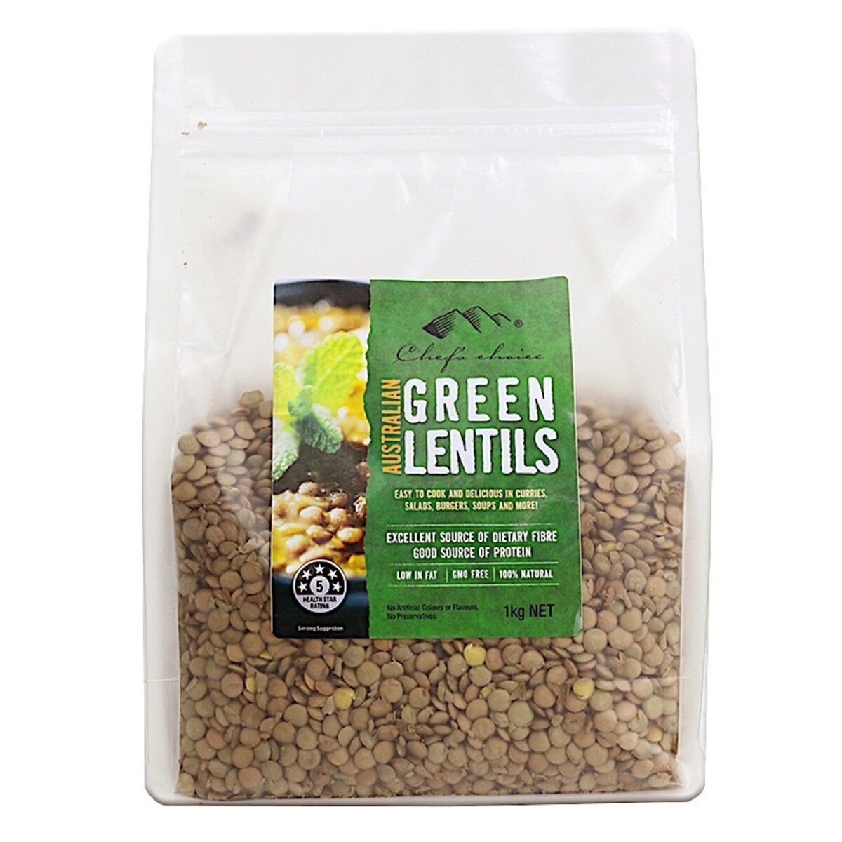 Chef's Choice Australian Green Lentils 1kg