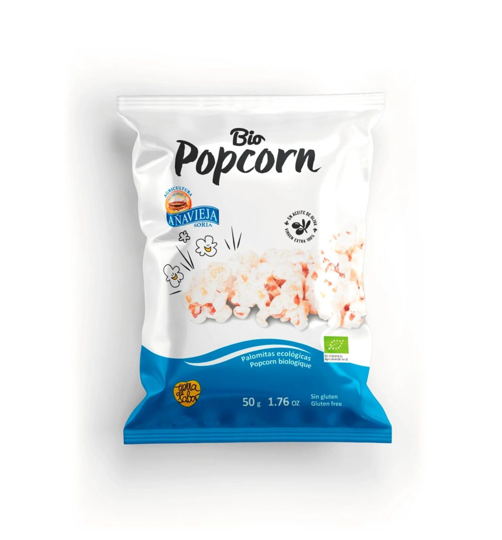 Anavieja Organic Popcorn with Extra Virgin Olive Oil 50g
