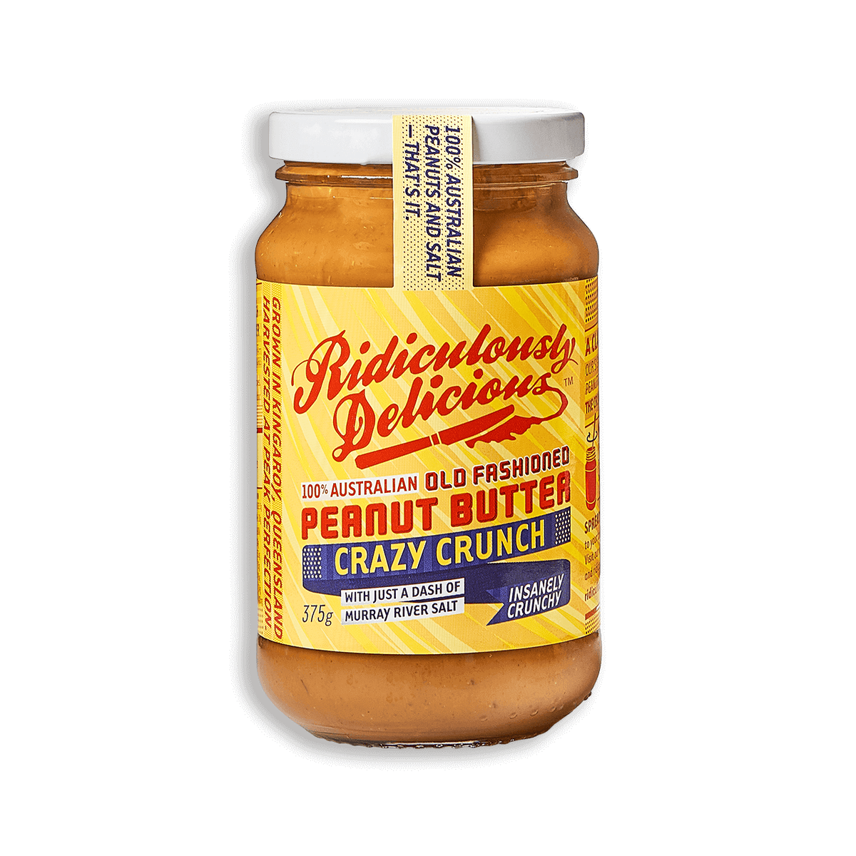 Ridiculously Delicious Crazy Crunch Peanut Butter 375g