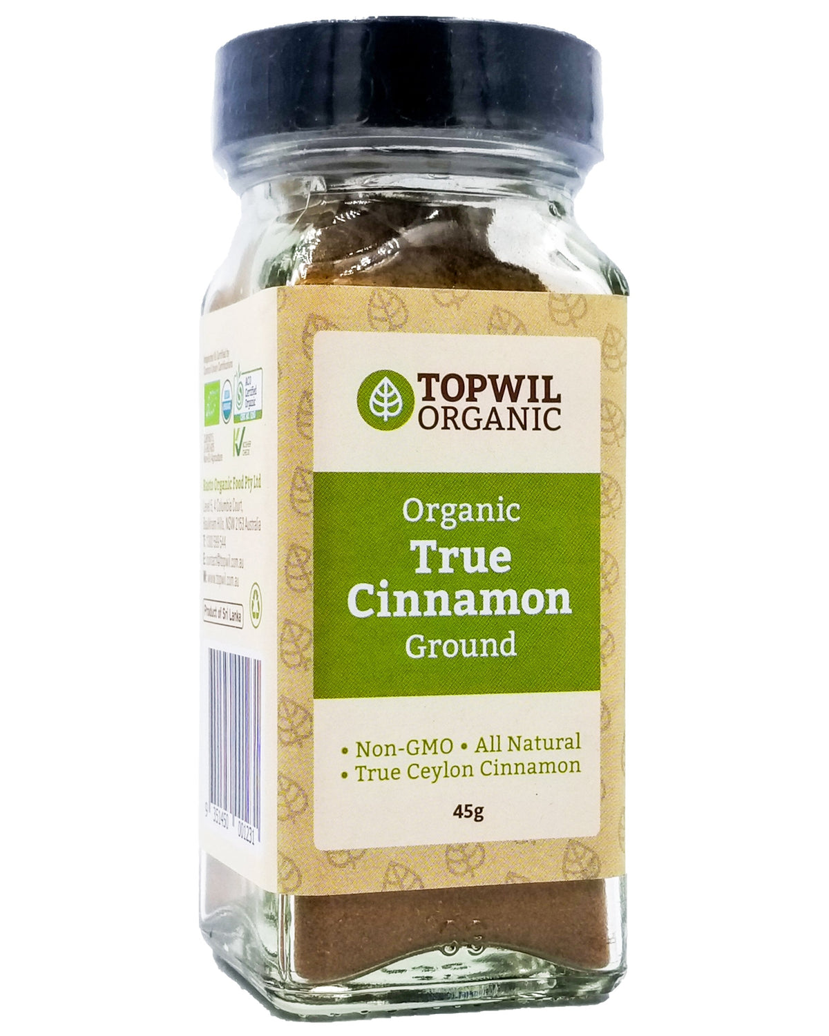 Topwil Org True Cinnamon 45g product pack