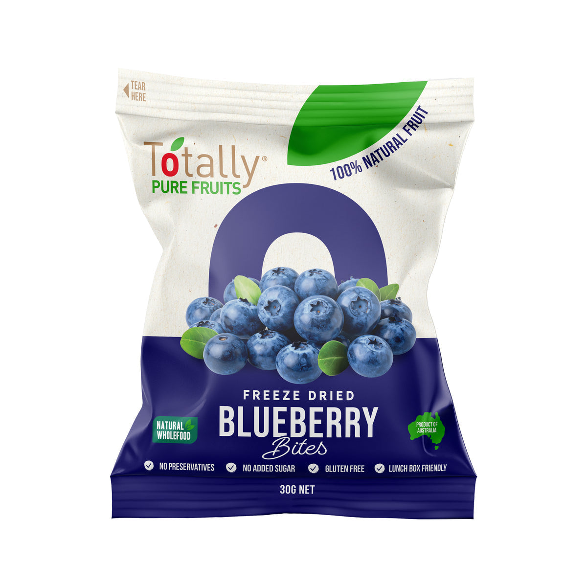 Totally Pure Fruits Freeze Dried Blueberry Bites 30g
