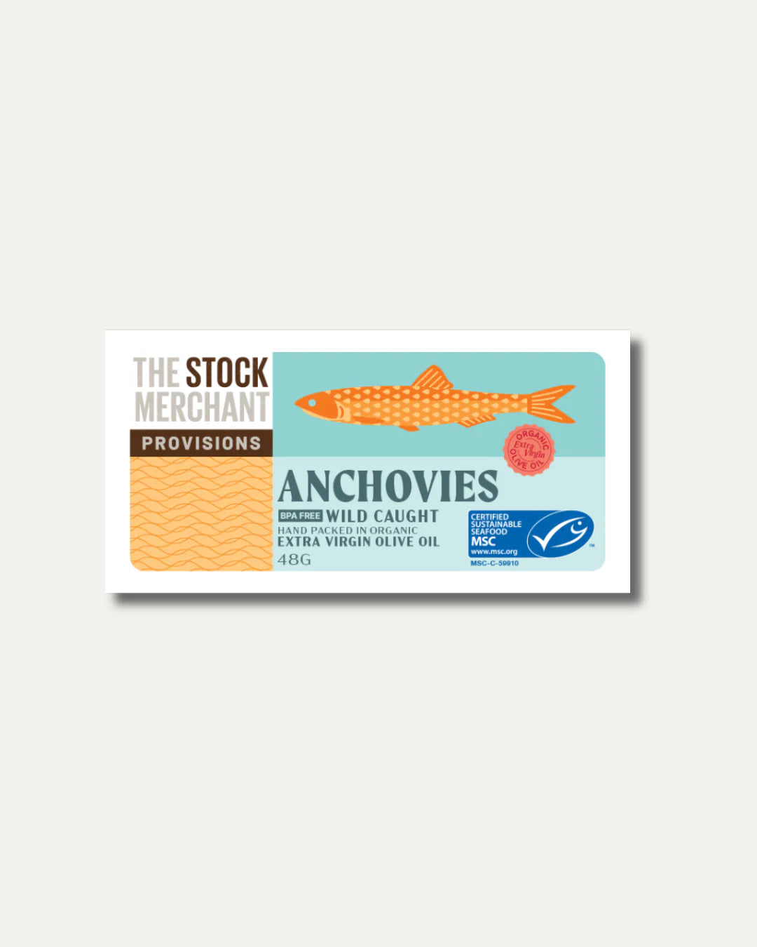 The Stock Merchant Anchovies EVO 48g