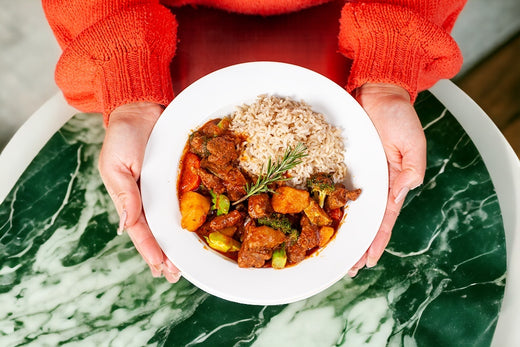 A Hearty Lamb Stew with Brown Basmati Rice