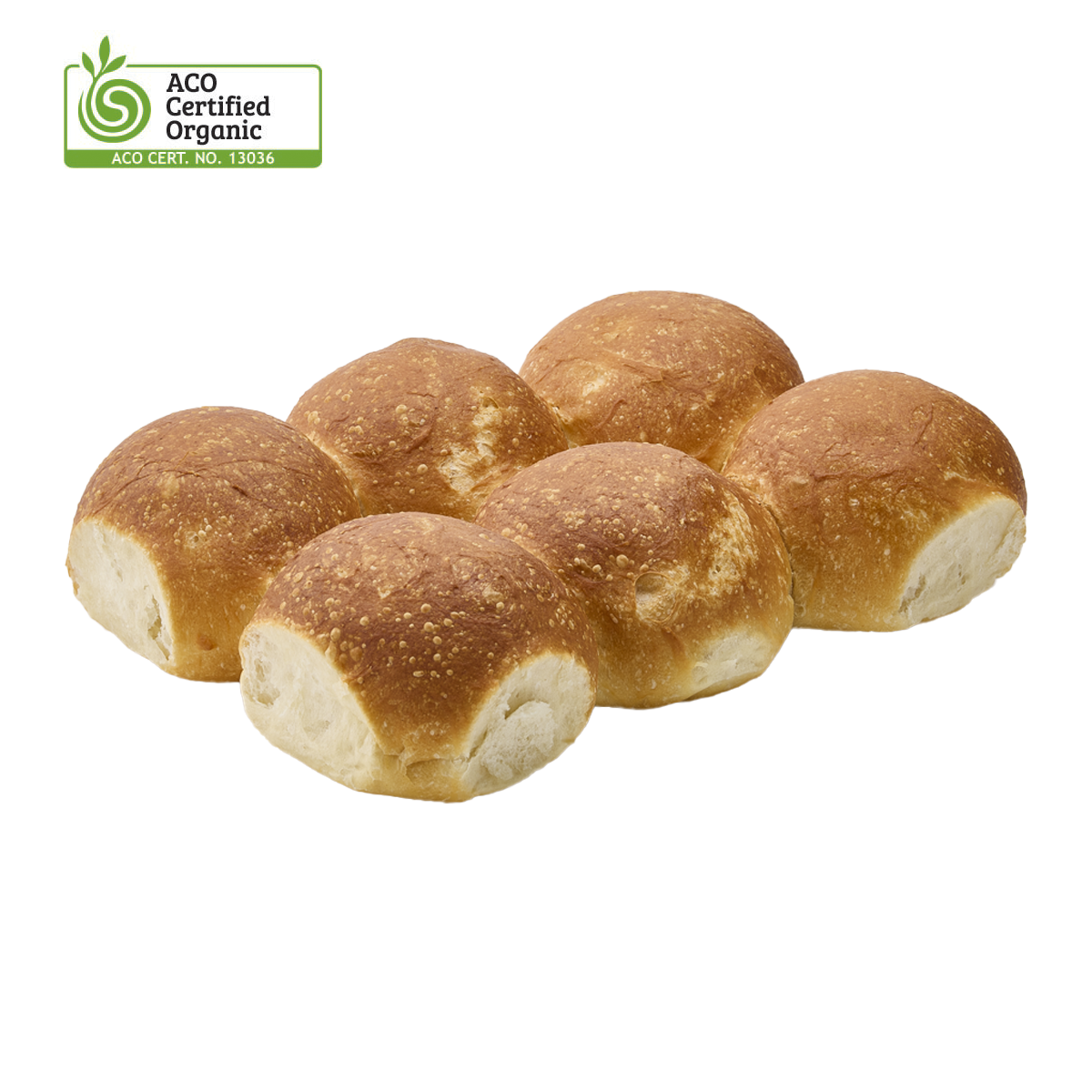 Bonfire Bread Organic White Rolls 6 pack