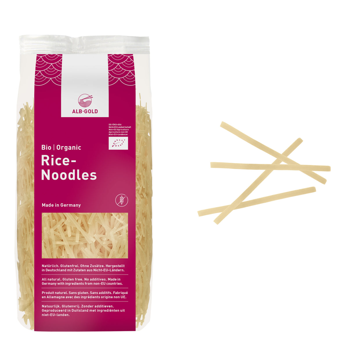 Alb-Gold Organic Rice Noodles 250g