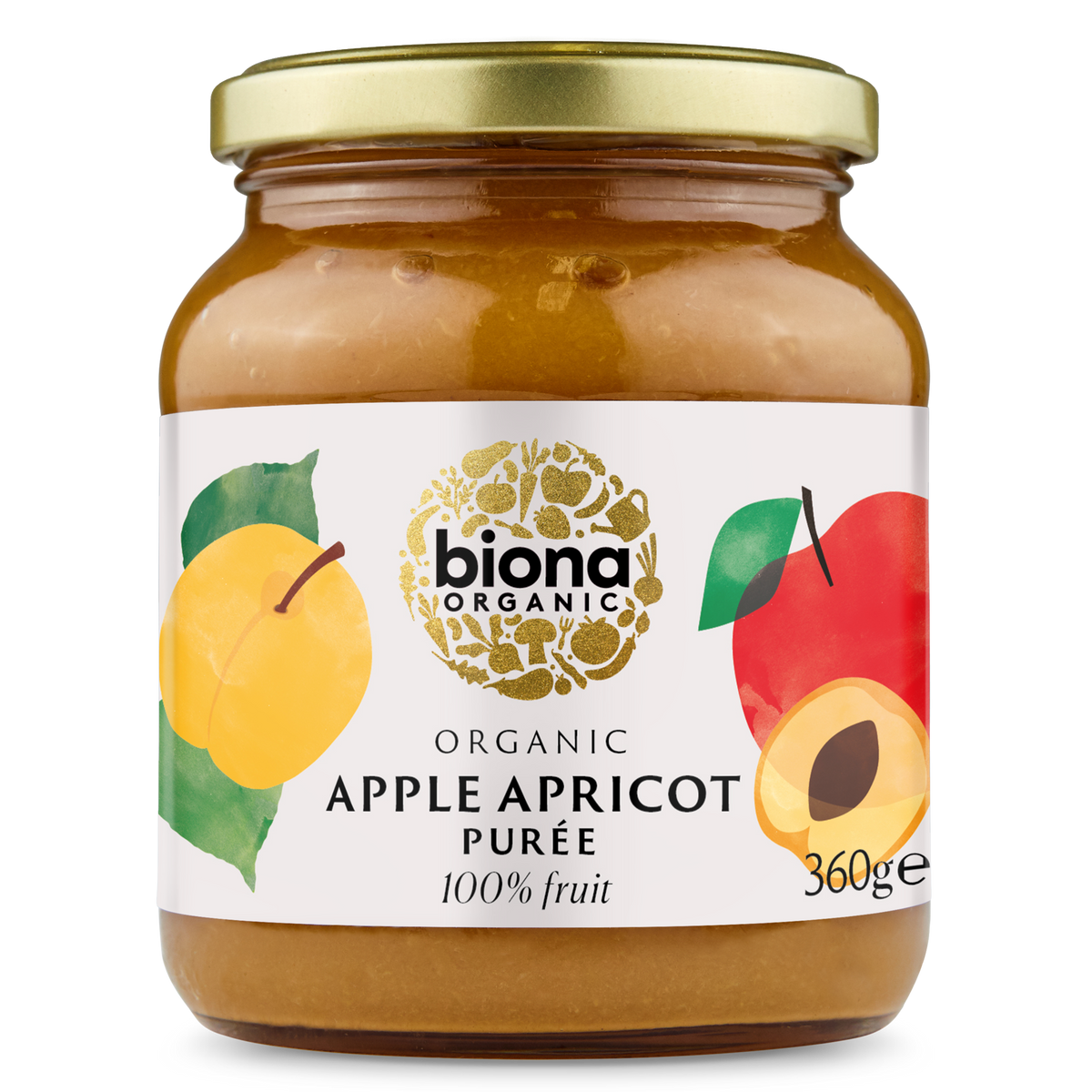 Biona Organic Apple Apricot Puree 360g