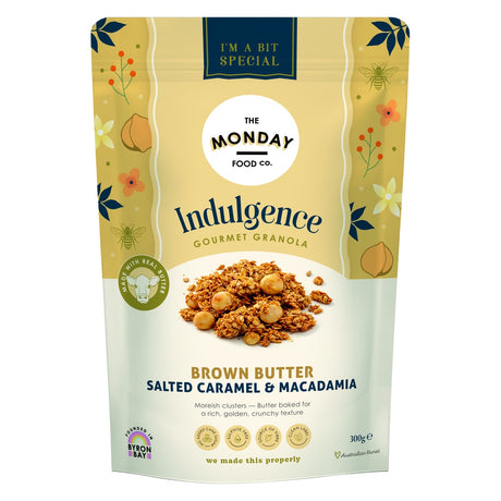 The Monday Food Co Brown Butter Salted Caramel & Macadamia Granola 300g