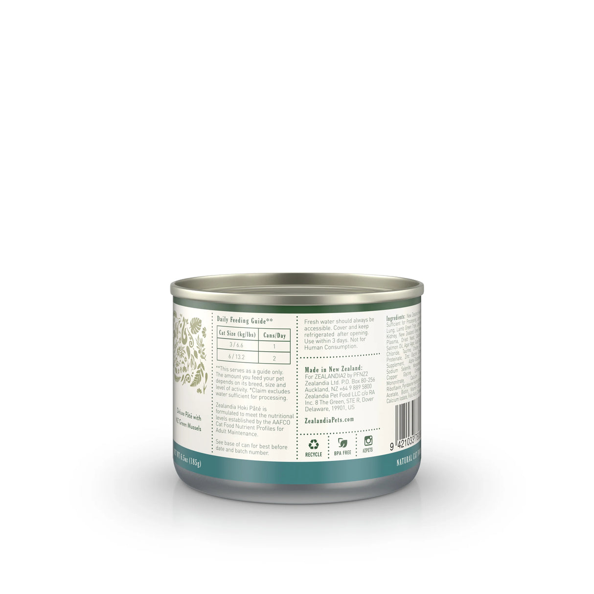 Zealandia Hoki Fish Pate Wet Cat Food