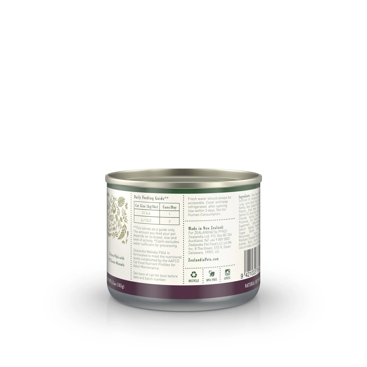 Zealandia Wallaby Pate Wet Cat Food