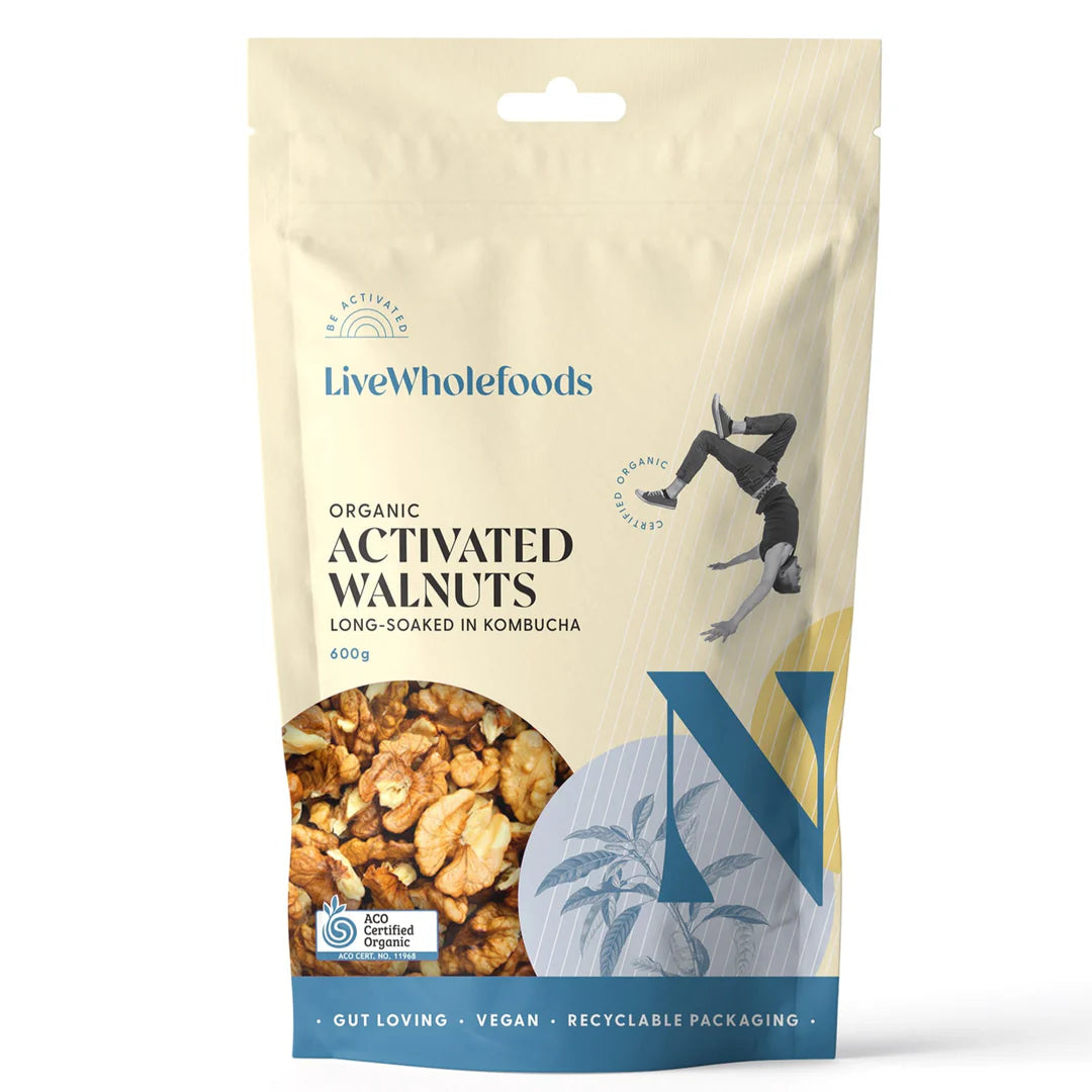 Live Wholefoods Organic Activated Walnuts 600g